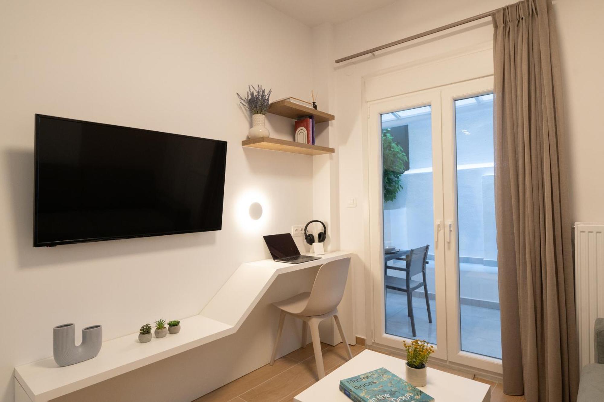 Apartamento Honey Oak & Cream Patio By Nest Tesalónica Exterior foto
